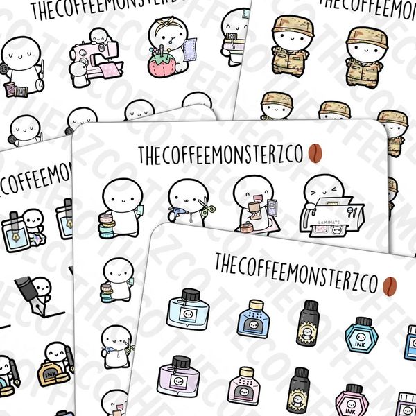 Guide to TheCoffeeMonsterzCO Stickers - Rosy ReSpark